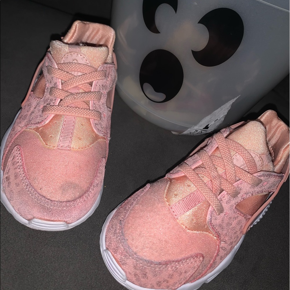 Nike Huarache Run Toddler Pink Leopard